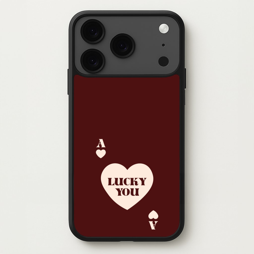 Ace Of Hearts Lucky You Phone Case for iPhone 17 Pro