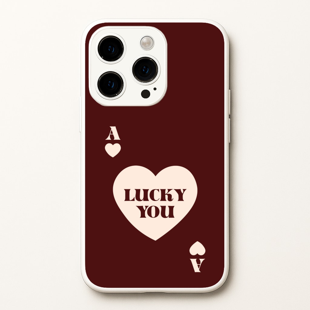 Ace Of Hearts Lucky You - Clean Girl Aesthetic Phone Case for iPhone 14 Pro Max