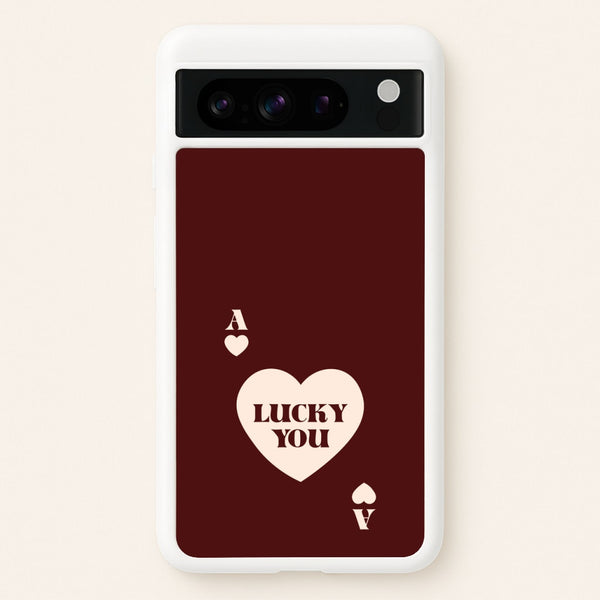 Ace Of Hearts Lucky You - Clean Girl Aesthetic Phone Case for Google Pixel 8 Pro