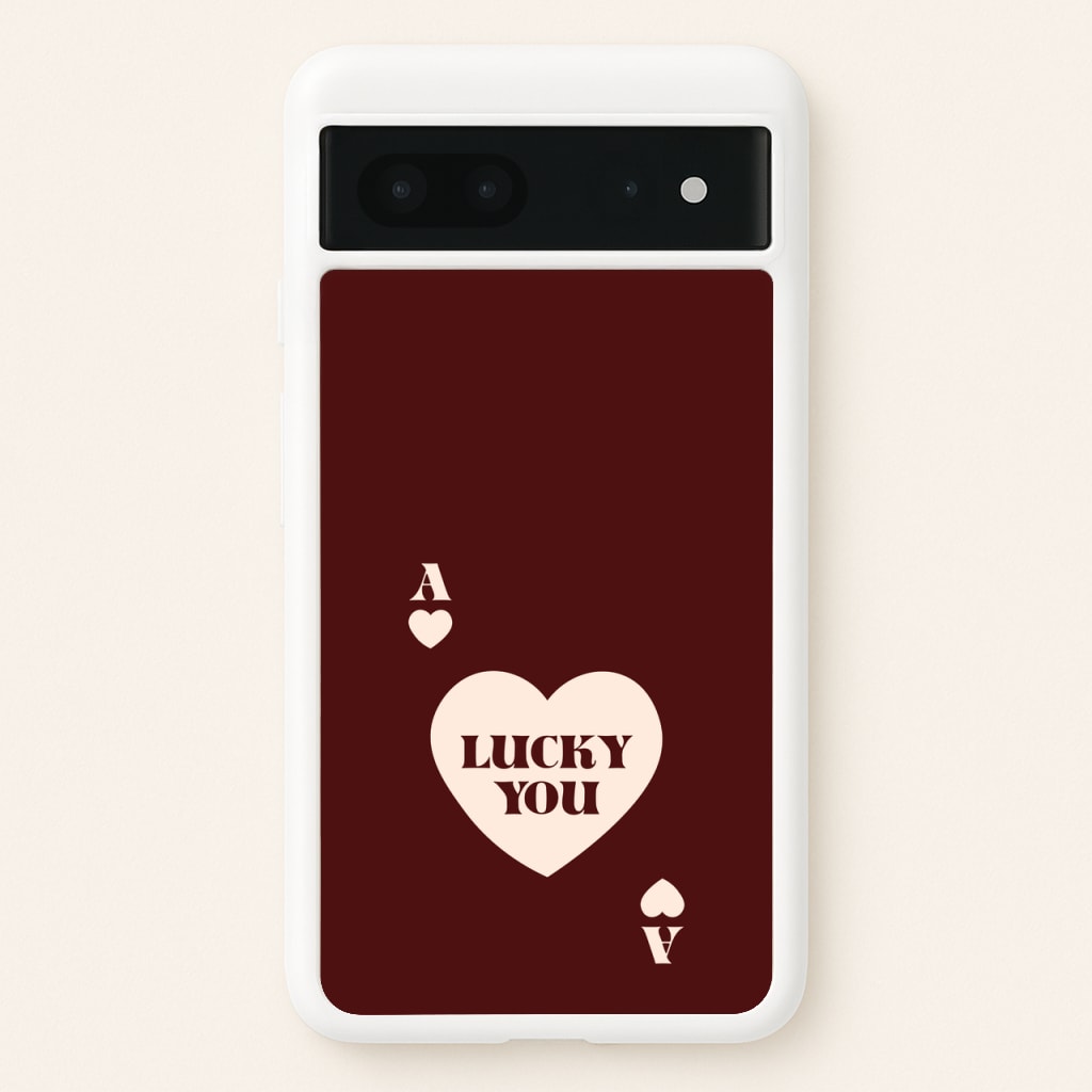 Ace Of Hearts Lucky You - Clean Girl Aesthetic Phone Case for Google Pixel 7