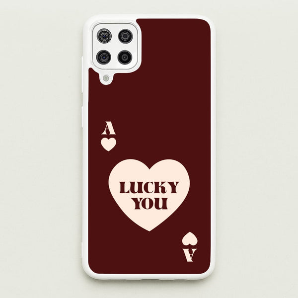 Ace Of Hearts Lucky You - Clean Girl Aesthetic Phone Case for Galaxy A12