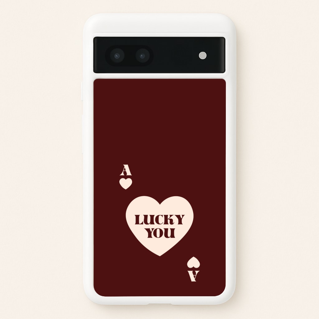 Ace Of Hearts Lucky You - Clean Girl Aesthetic Phone Case for Google Pixel 7a