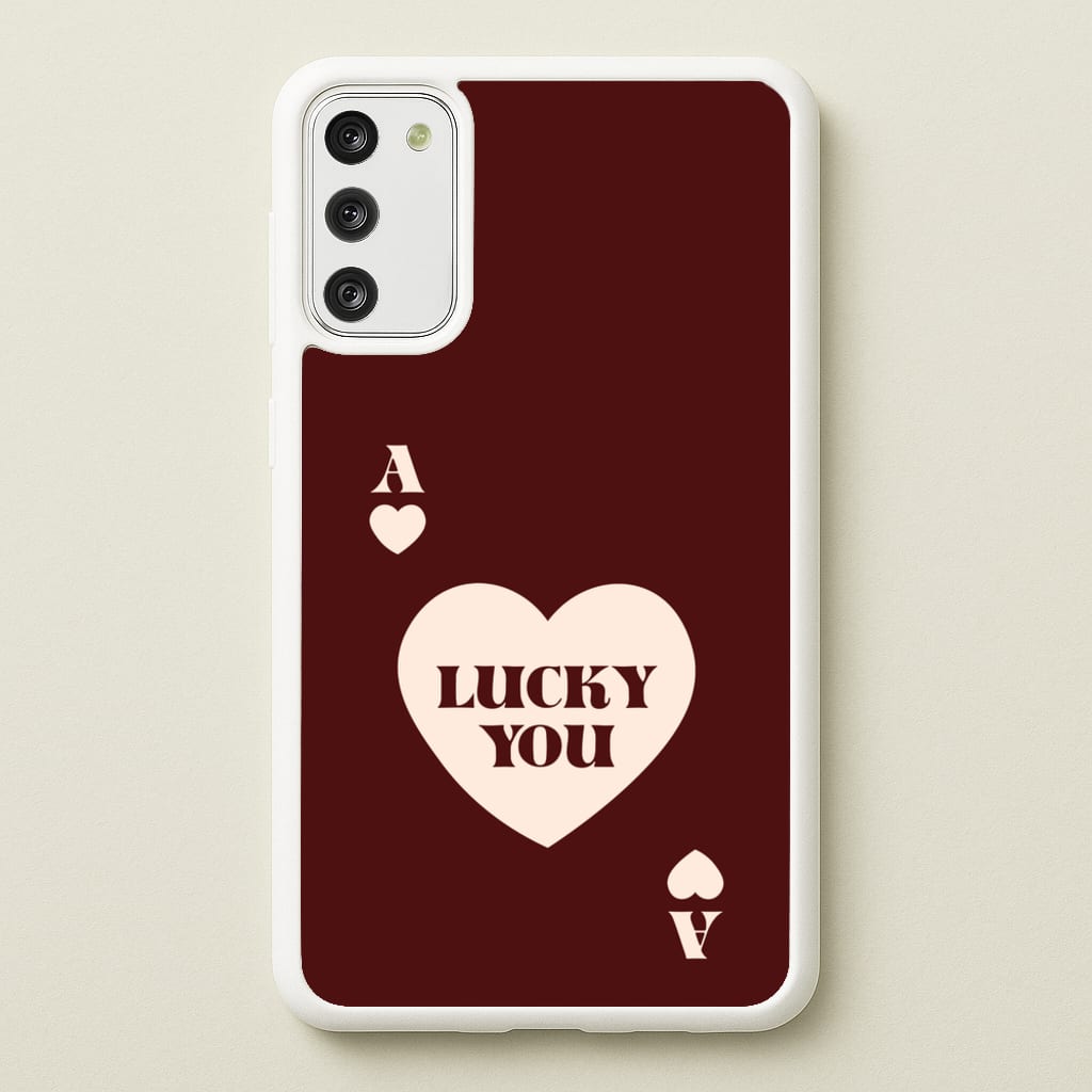 Ace Of Hearts Lucky You - Clean Girl Aesthetic Phone Case for Galaxy A41