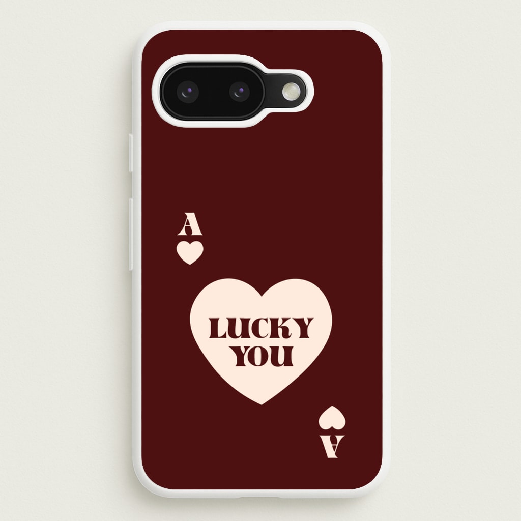 Ace Of Hearts Lucky You - Clean Girl Aesthetic Phone Case for Google Pixel 9a