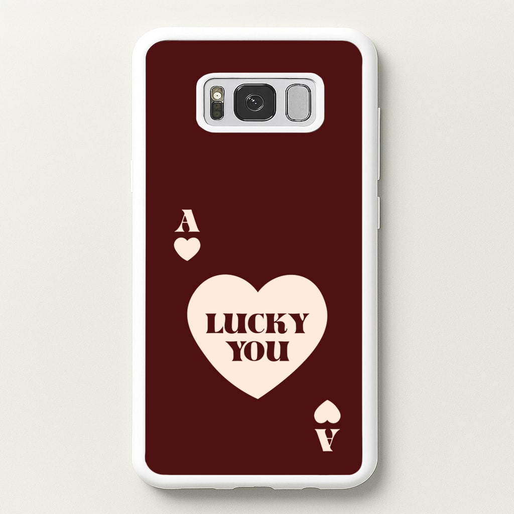 Ace Of Hearts Lucky You - Clean Girl Aesthetic Phone Case for Galaxy S8 Plus