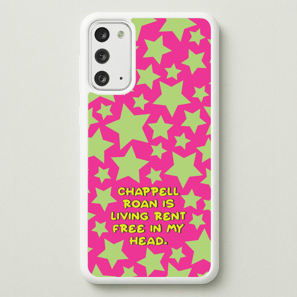 Chappell Rent Free In My Head - Chappell Roan Phone Case for Galaxy Note 20