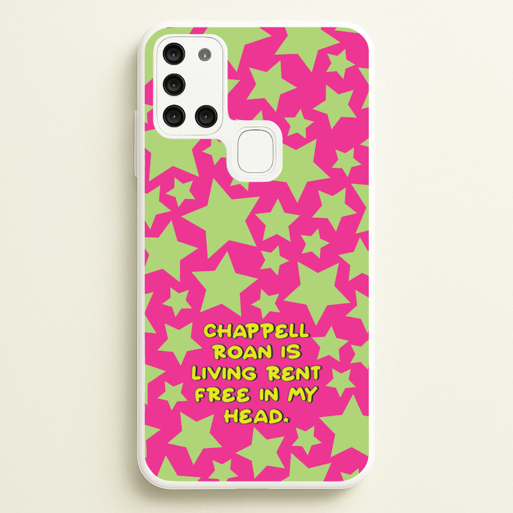 Chappell Rent Free In My Head - Chappell Roan Phone Case for Galaxy A21s