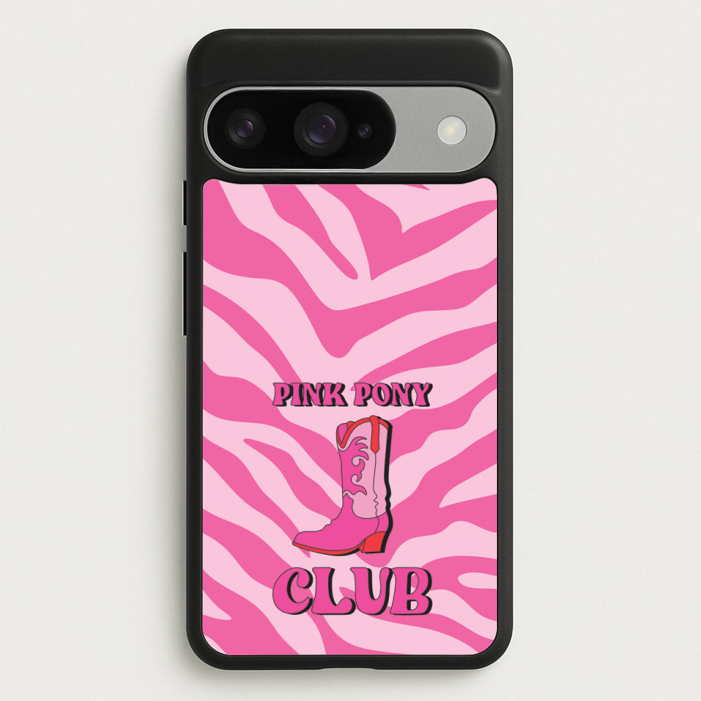 Zebra Print Pink Pony Club Phone Case for Google Pixel 10 / 10 Pro