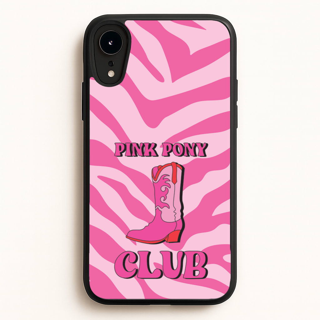 Zebra Print Pink Pony Club - Chappell Roan Phone Case for iPhone XR