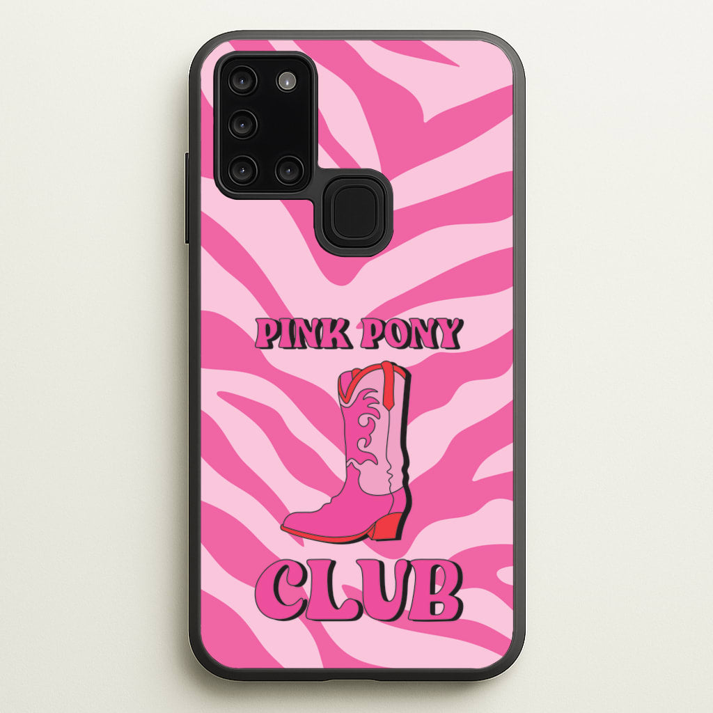 Zebra Print Pink Pony Club - Chappell Roan Phone Case for Galaxy A21s