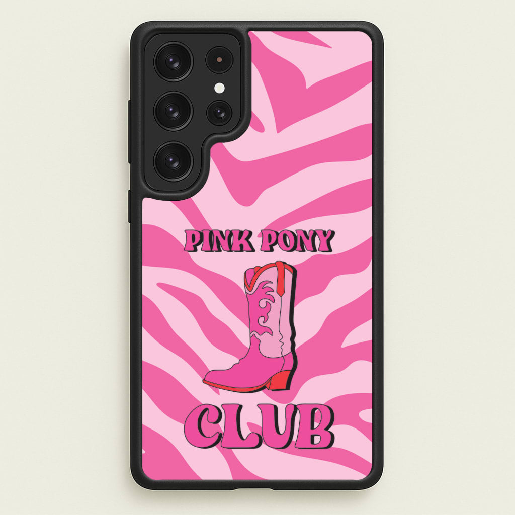 Zebra Print Pink Pony Club - Chappell Roan Phone Case for Galaxy S22 Ultra