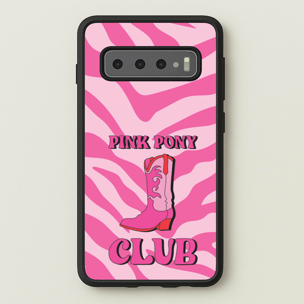 Zebra Print Pink Pony Club - Chappell Roan Phone Case for Galaxy S10