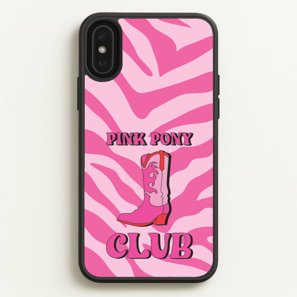 Zebra Print Pink Pony Club - Chappell Roan Phone Case for iPhone XS Max