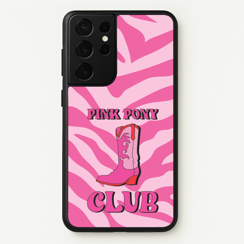 Zebra Print Pink Pony Club - Chappell Roan Phone Case for Galaxy S21 Ultra