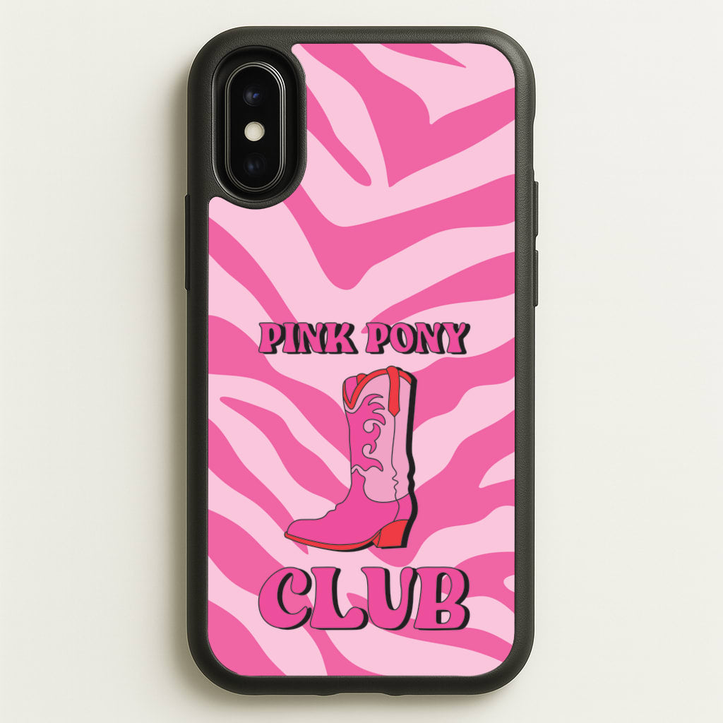 Zebra Print Pink Pony Club - Chappell Roan Phone Case for iPhone X / XS