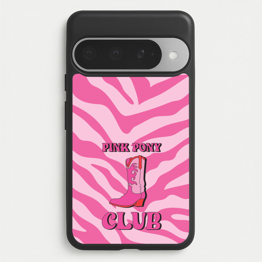 Zebra Print Pink Pony Club Phone Case for Google Pixel 10 Pro XL