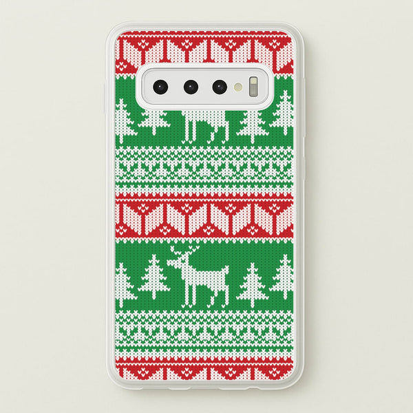 Christmas Jumper Pattern Christmas - Christmas Phone Case for Galaxy S10