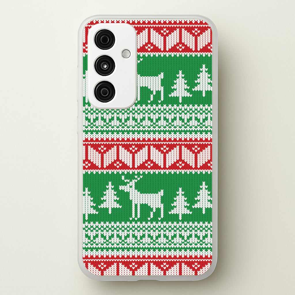 Christmas Jumper Pattern Christmas - Christmas Phone Case for Galaxy A35