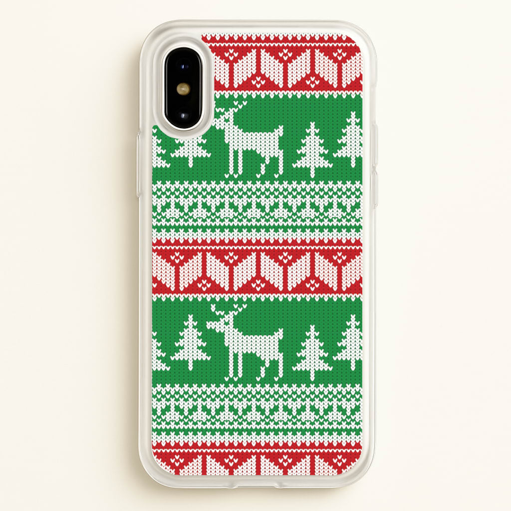 Christmas Jumper Pattern Christmas - Christmas Phone Case for iPhone X / XS