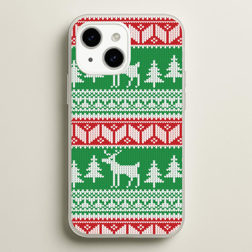 Christmas Jumper Pattern Christmas - Christmas Phone Case for iPhone 15
