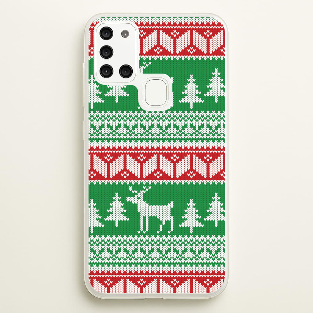 Christmas Jumper Pattern Christmas - Christmas Phone Case for Galaxy A21s