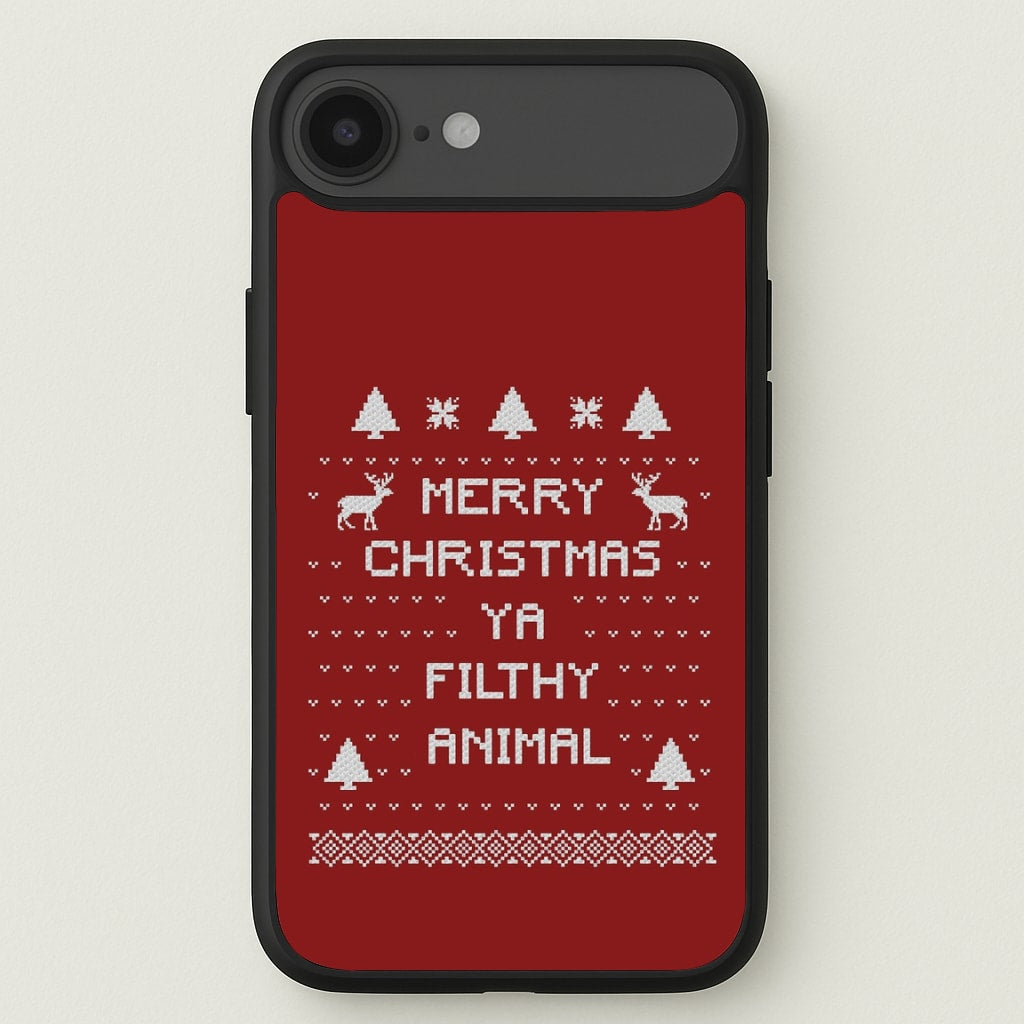 Merry Christmas Ya Filthy Animal Phone Case for iPhone 17 Air
