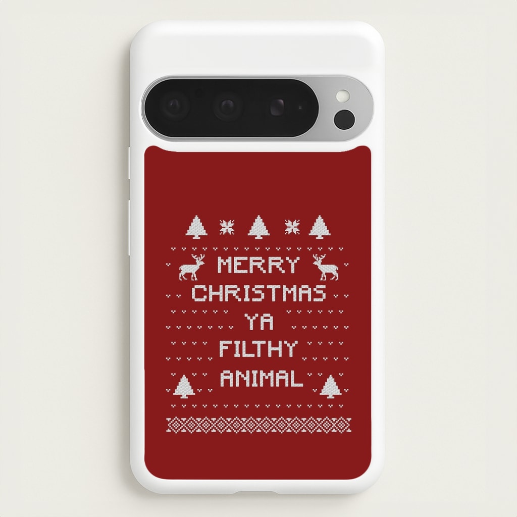 Merry Christmas Ya Filthy Animal - Christmas Phone Case for Google Pixel 9 Pro XL
