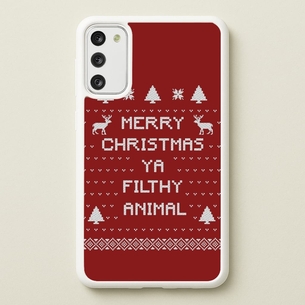 Merry Christmas Ya Filthy Animal - Christmas Phone Case for Galaxy A41