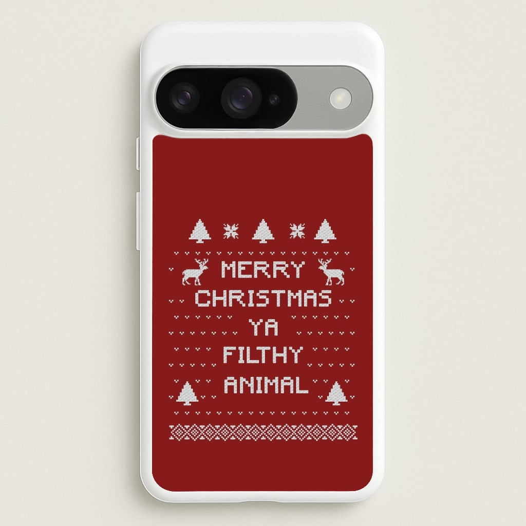 Merry Christmas Ya Filthy Animal Phone Case for Google Pixel 10 / 10 Pro