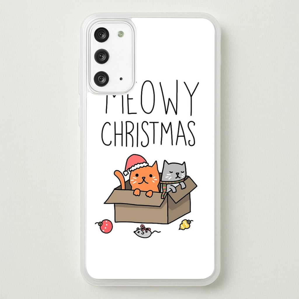 Meowy Christmas - Christmas Phone Case for Galaxy Note 20