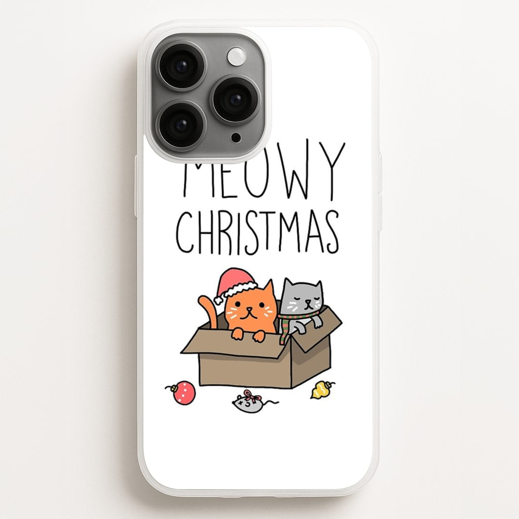 Meowy Christmas - Christmas Phone Case for iPhone 11 Pro Max