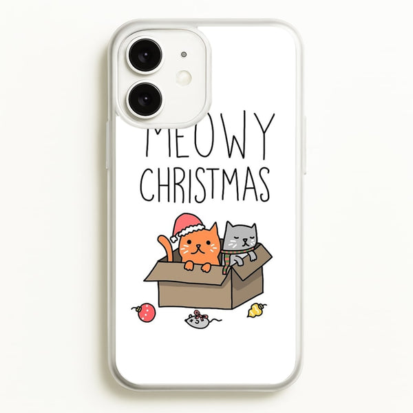 Meowy Christmas - Christmas Phone Case for iPhone 11