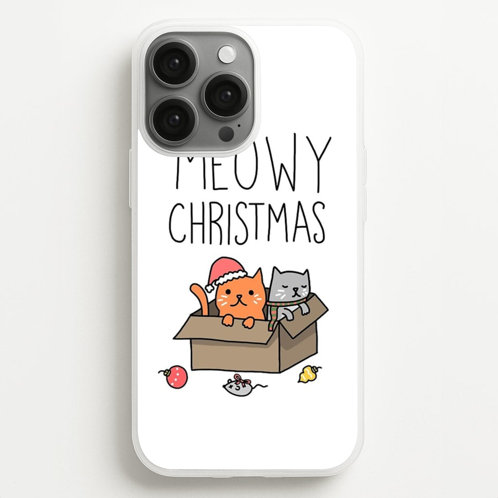 Meowy Christmas - Christmas Phone Case for iPhone 13 Pro Max