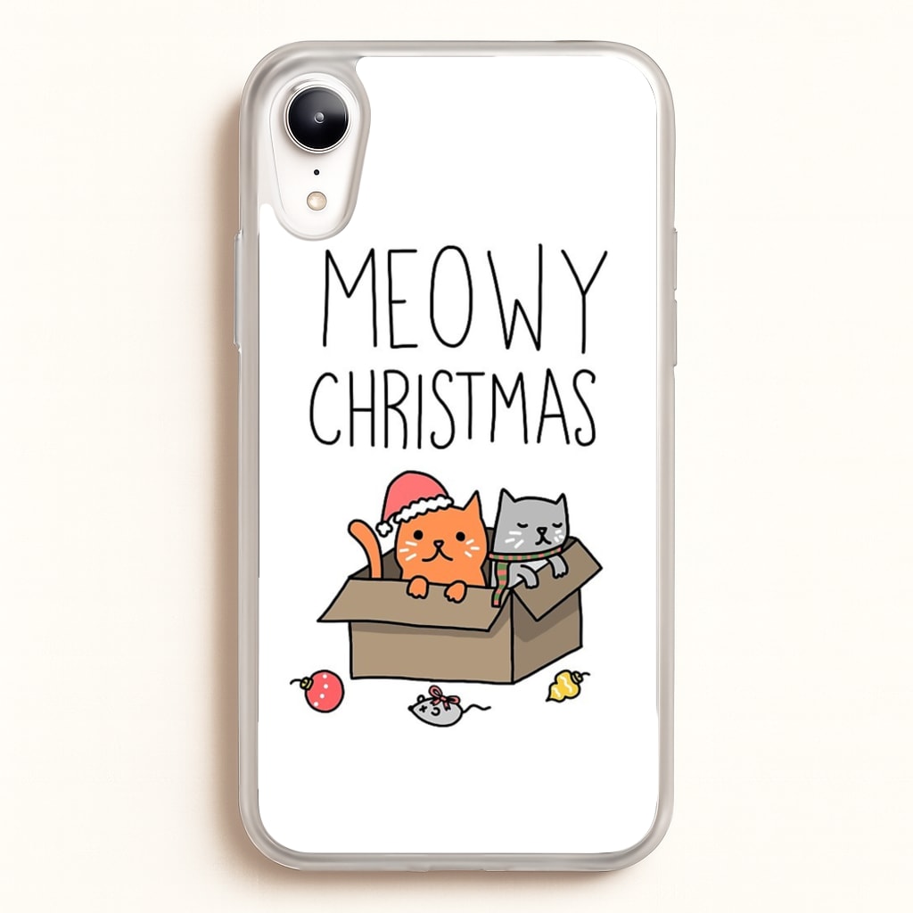 Meowy Christmas - Christmas Phone Case for iPhone XR