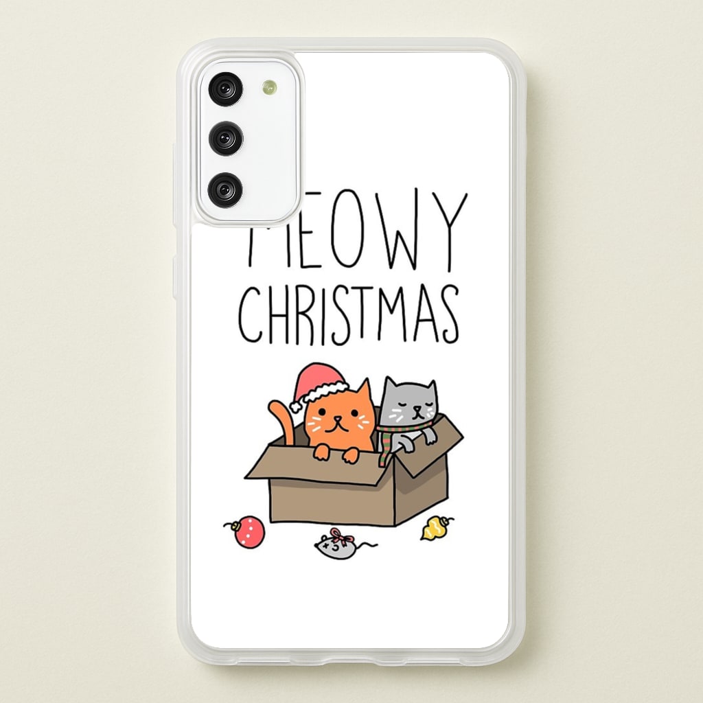 Meowy Christmas - Christmas Phone Case for Galaxy S20FE