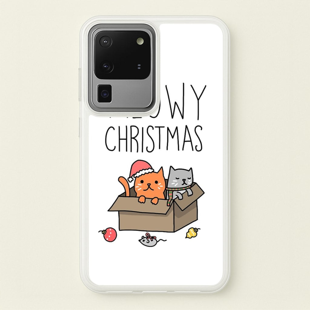 Meowy Christmas - Christmas Phone Case for Galaxy S20 Ultra