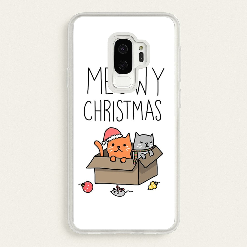 Meowy Christmas - Christmas Phone Case for Galaxy S9 Plus