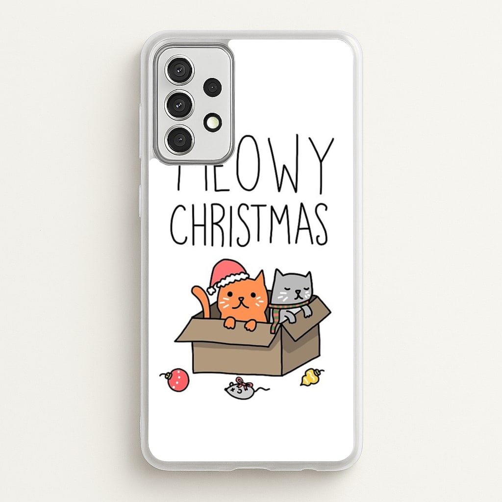 Meowy Christmas - Christmas Phone Case for Galaxy A52 / A52s