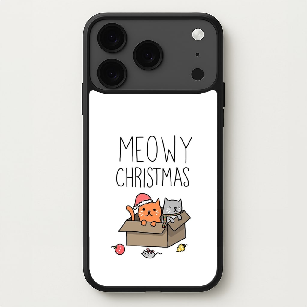 Meowy Christmas Phone Case for iPhone 17 Pro Max
