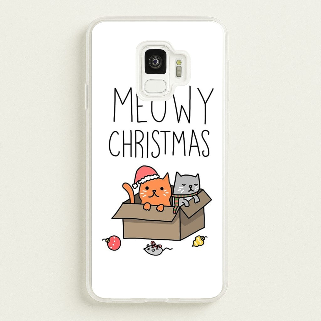 Meowy Christmas - Christmas Phone Case for Galaxy S9