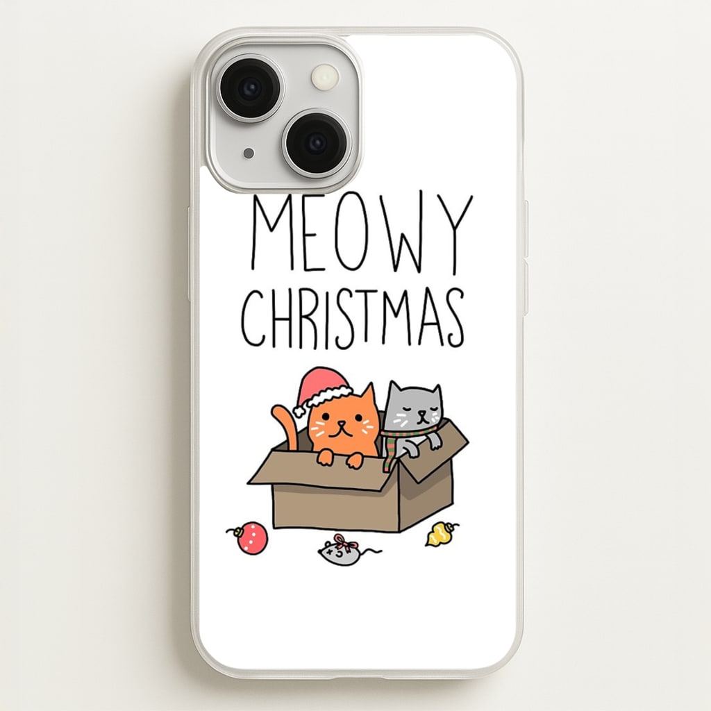 Meowy Christmas - Christmas Phone Case for iPhone 13