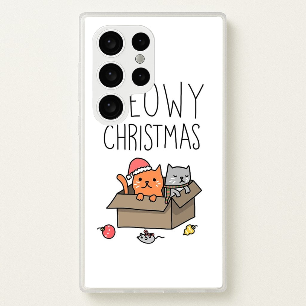 Meowy Christmas - Christmas Phone Case for Galaxy S24 Ultra