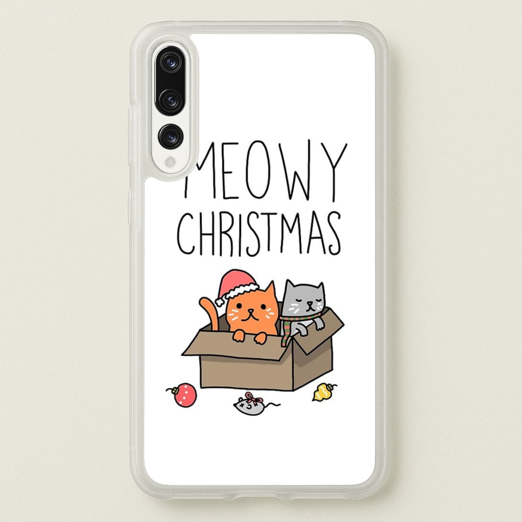 Meowy Christmas - Christmas Phone Case for Huawei P20 Pro