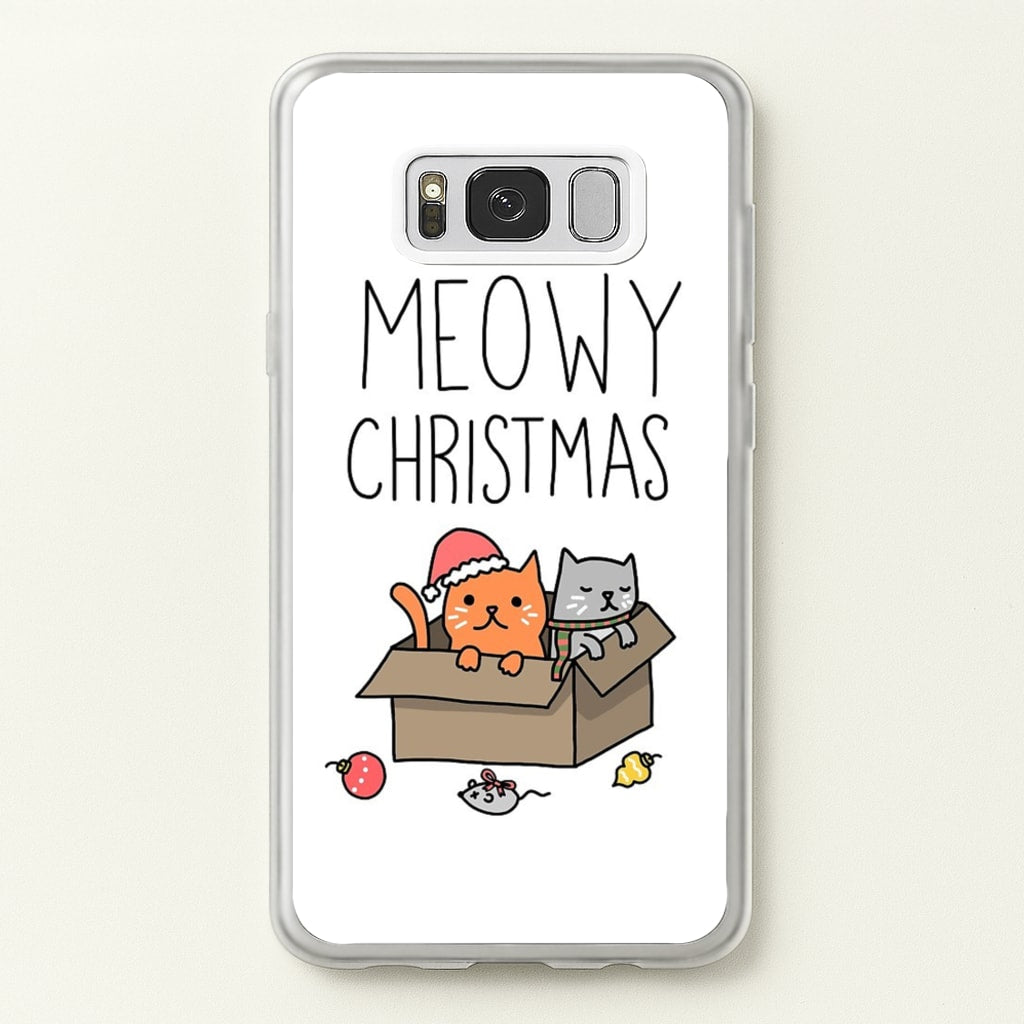 Meowy Christmas - Christmas Phone Case for Galaxy S8 Plus