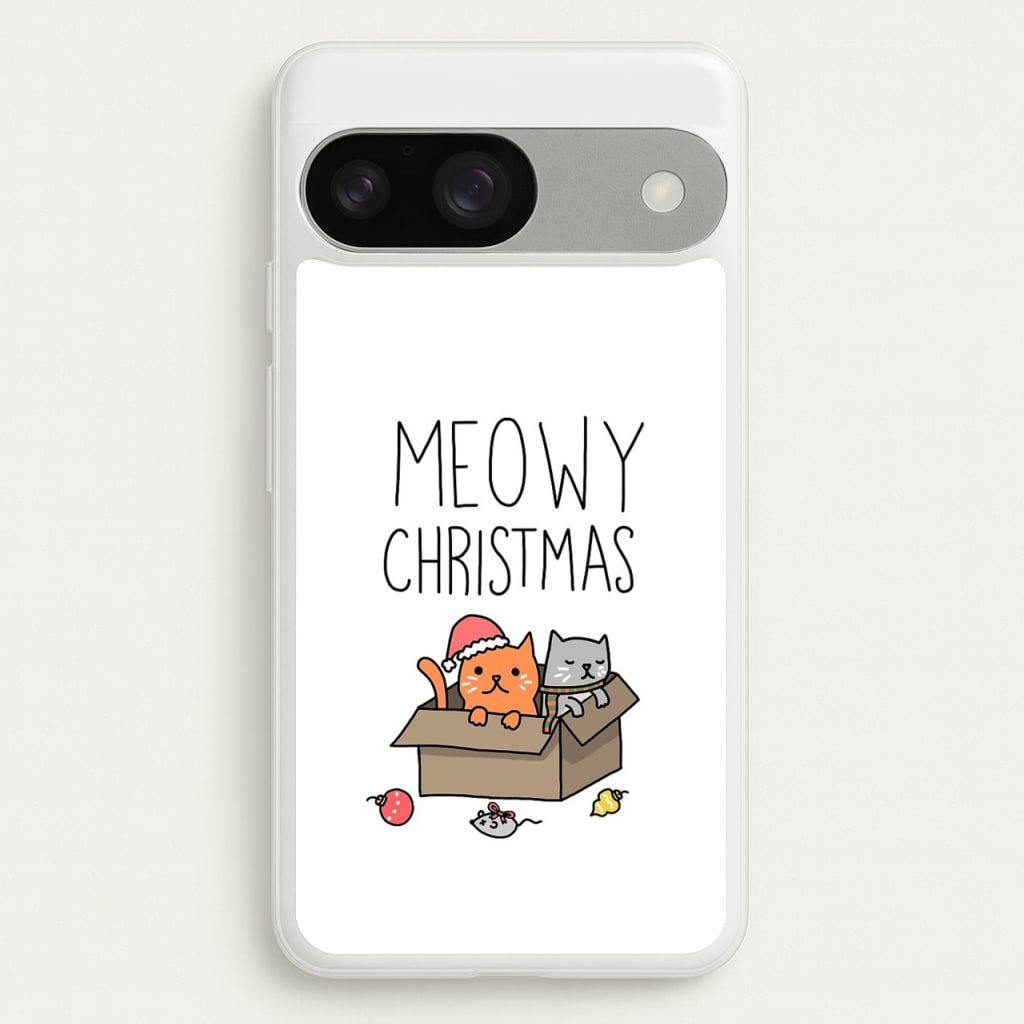 Meowy Christmas - Christmas Phone Case for Google Pixel 9 / 9 Pro