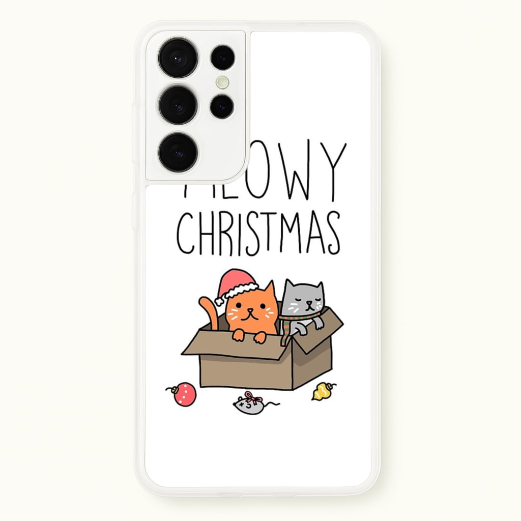 Meowy Christmas - Christmas Phone Case for Galaxy S21 Ultra