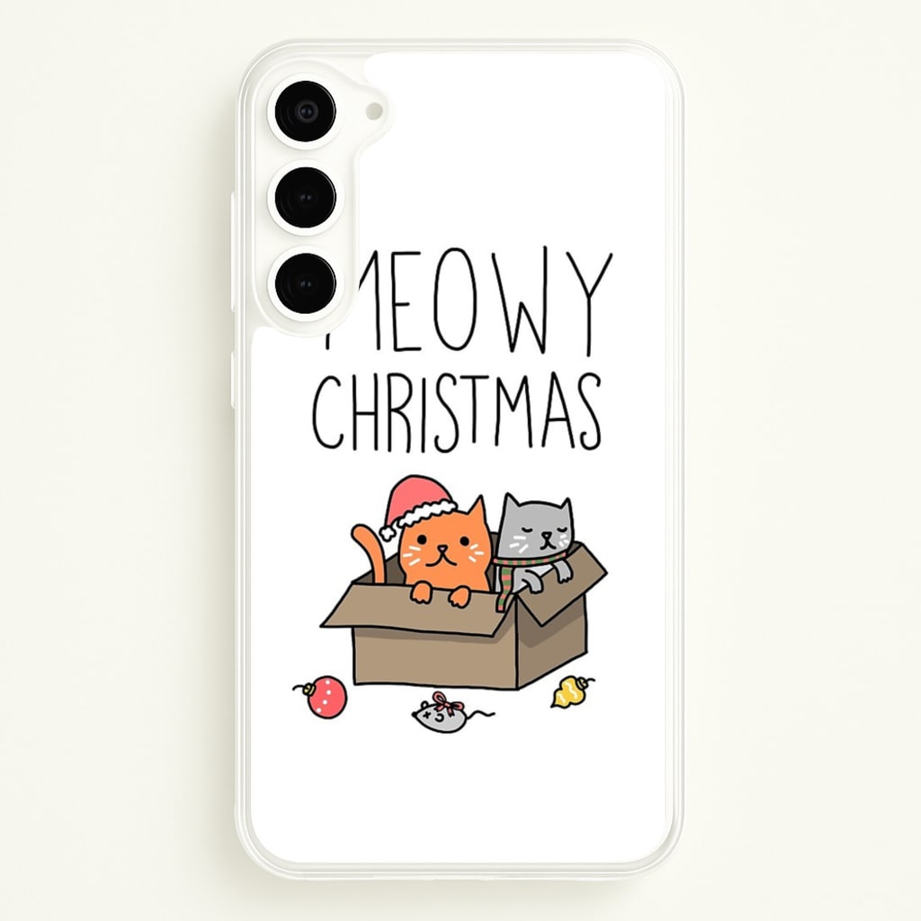 Meowy Christmas - Christmas Phone Case for Galaxy S23