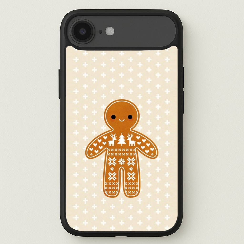 Christmas Jumper Pattern Gingerbread Man Phone Case for iPhone 17 Air