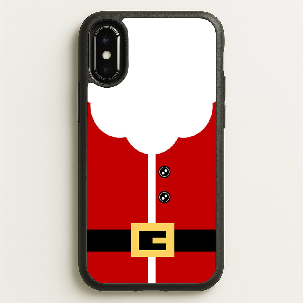 Santa Clause Outfit - Christmas Phone Case for iPhone X / XS