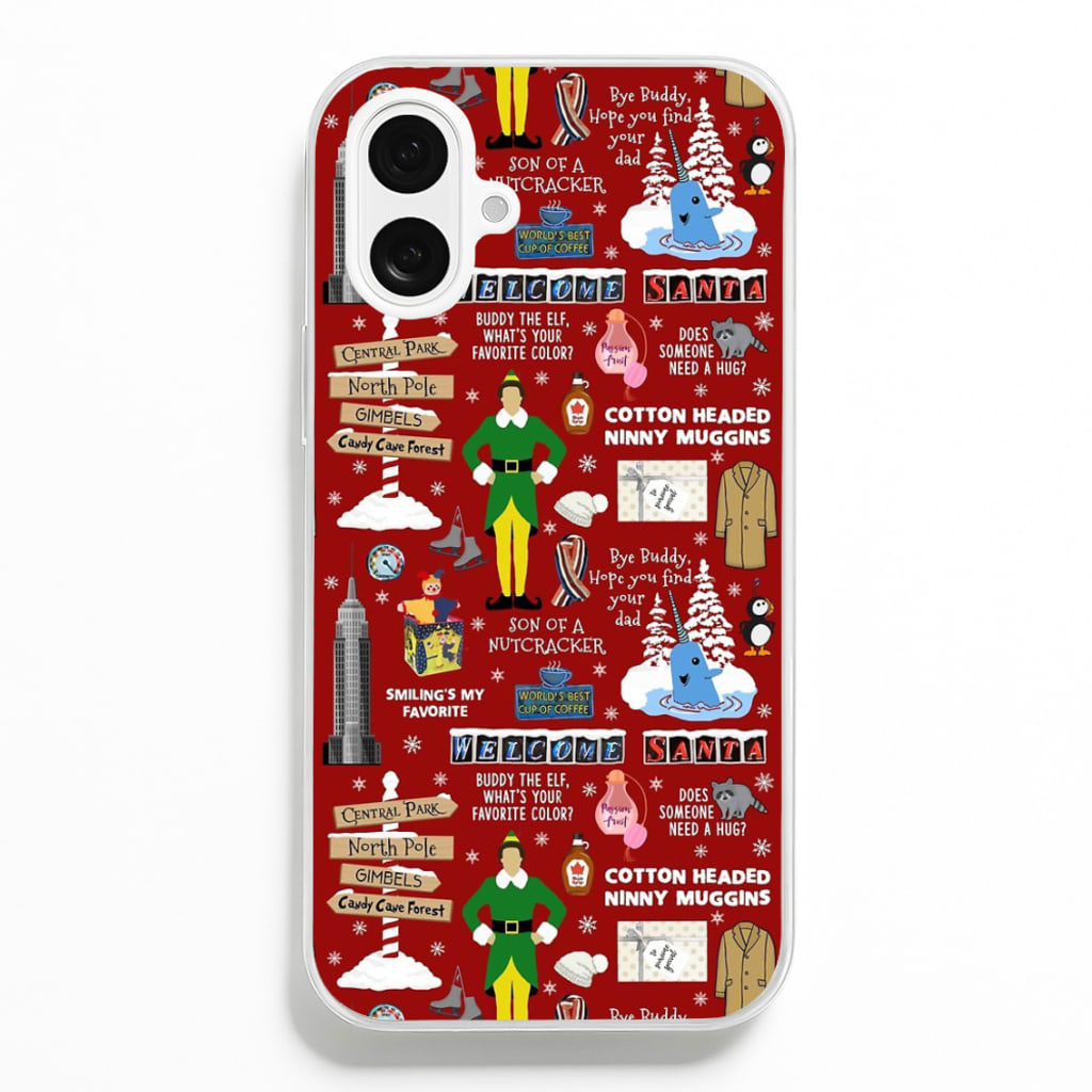 Red Elf Pattern Phone Case